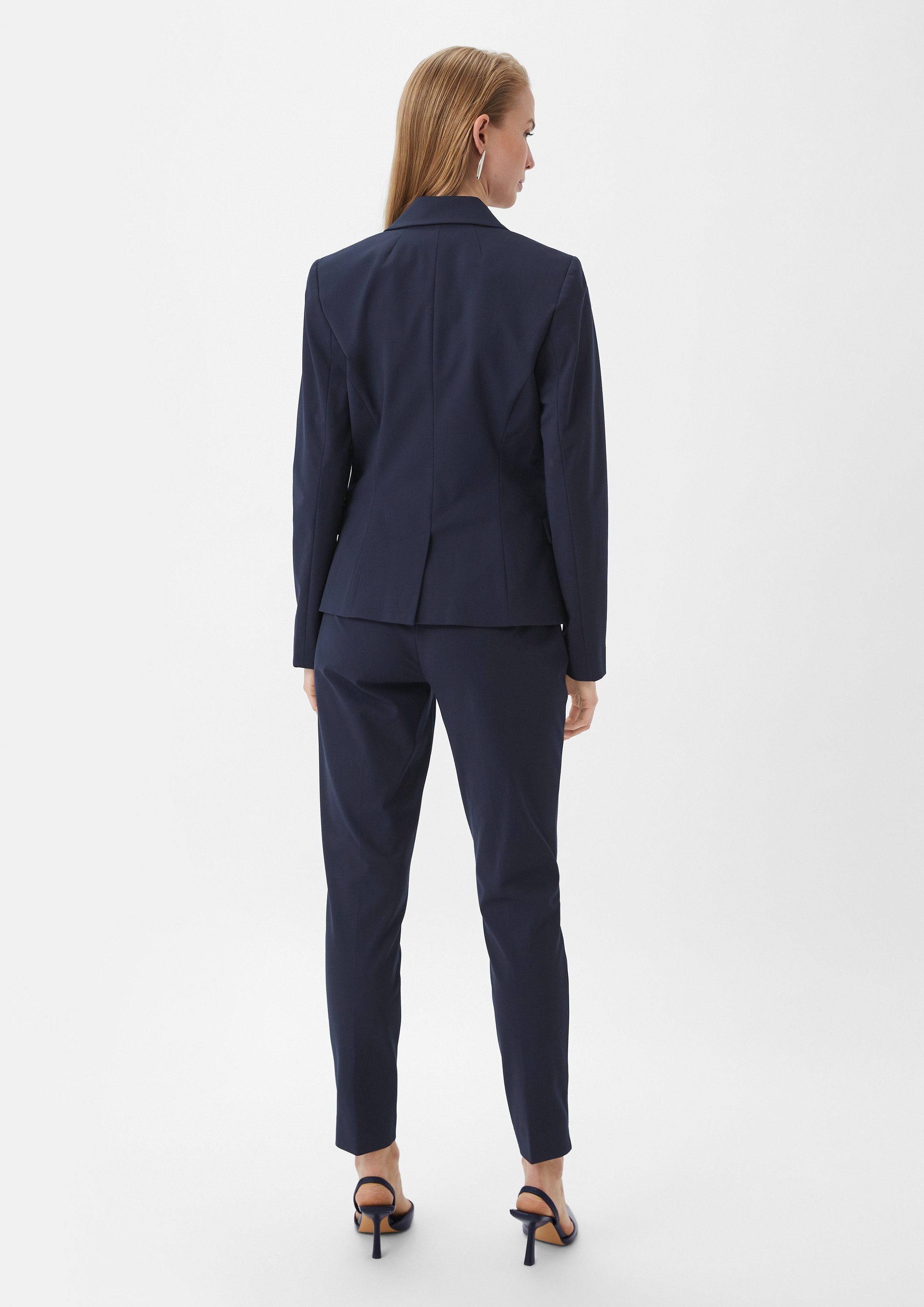 comma Jackenblazer Indoor-Blazer Taillierter Blazer aus Viskosemix