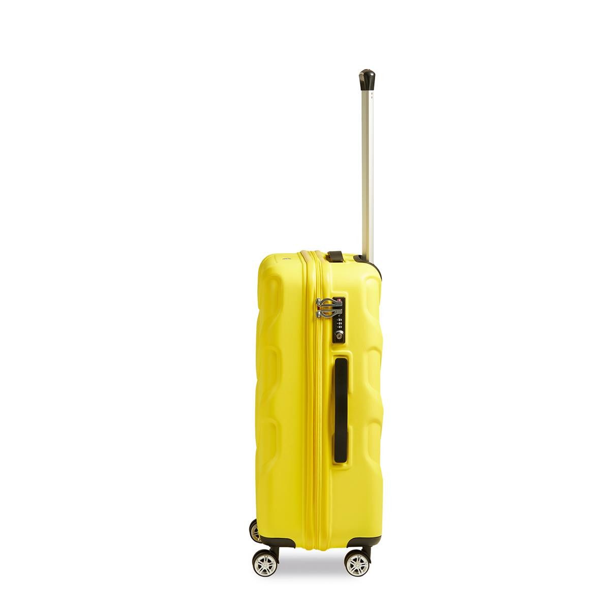 Stratic Hartschalen-Trolley Stratic Arrow 2 Hartschalen-Koffer M 65 cm gelb, 4 Rollen
