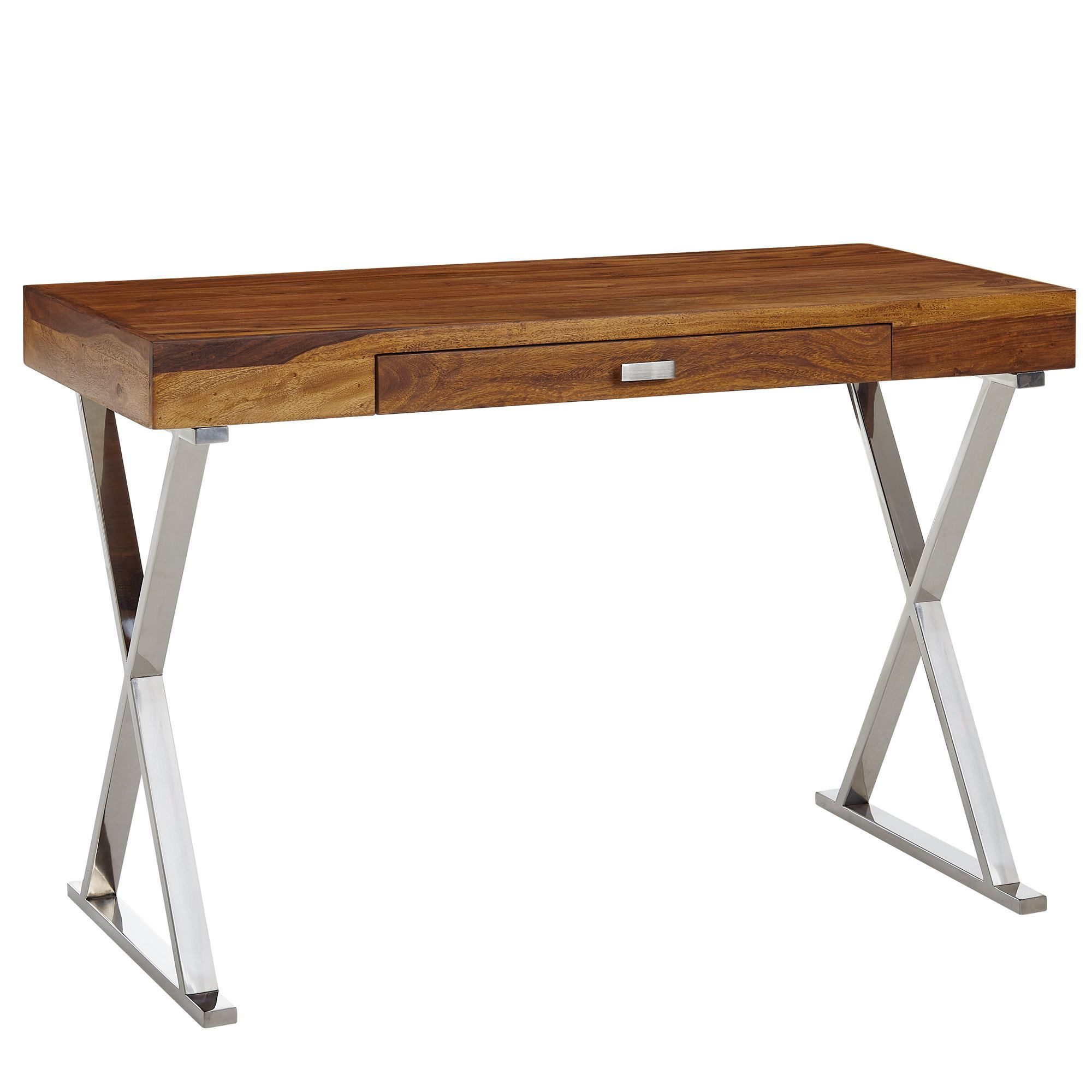 FINEBUY Schreibtisch FB31446 (120x55x78 cm Massivholz günstig online kaufen