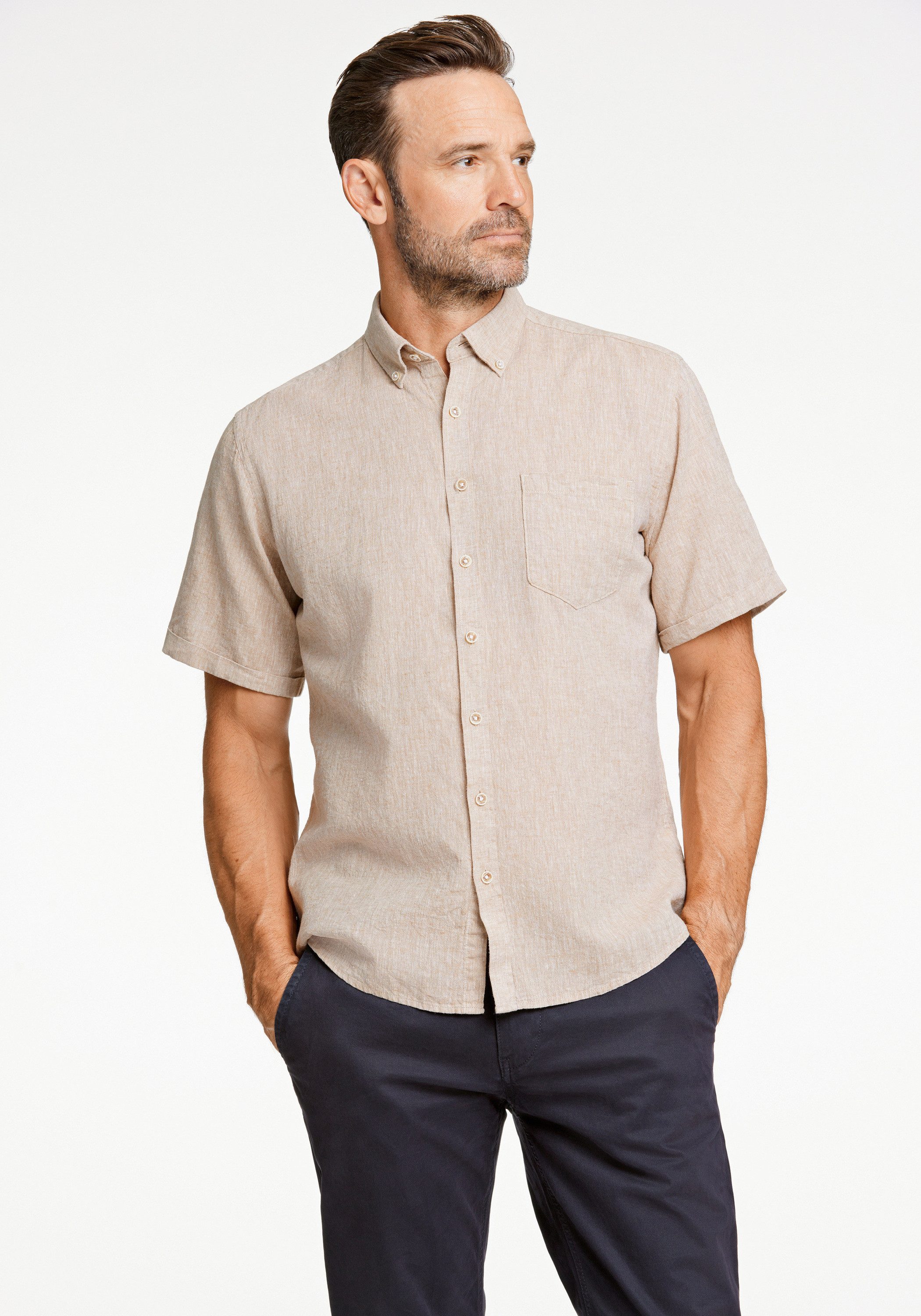 Leinenhemd Leinenhemd (Kurzarm) Regular Fit