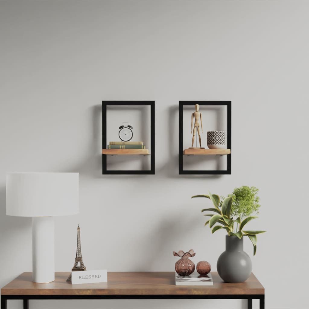 vidaXL Wandregal, Regale 2 Stk. 25x25x35 günstig online kaufen