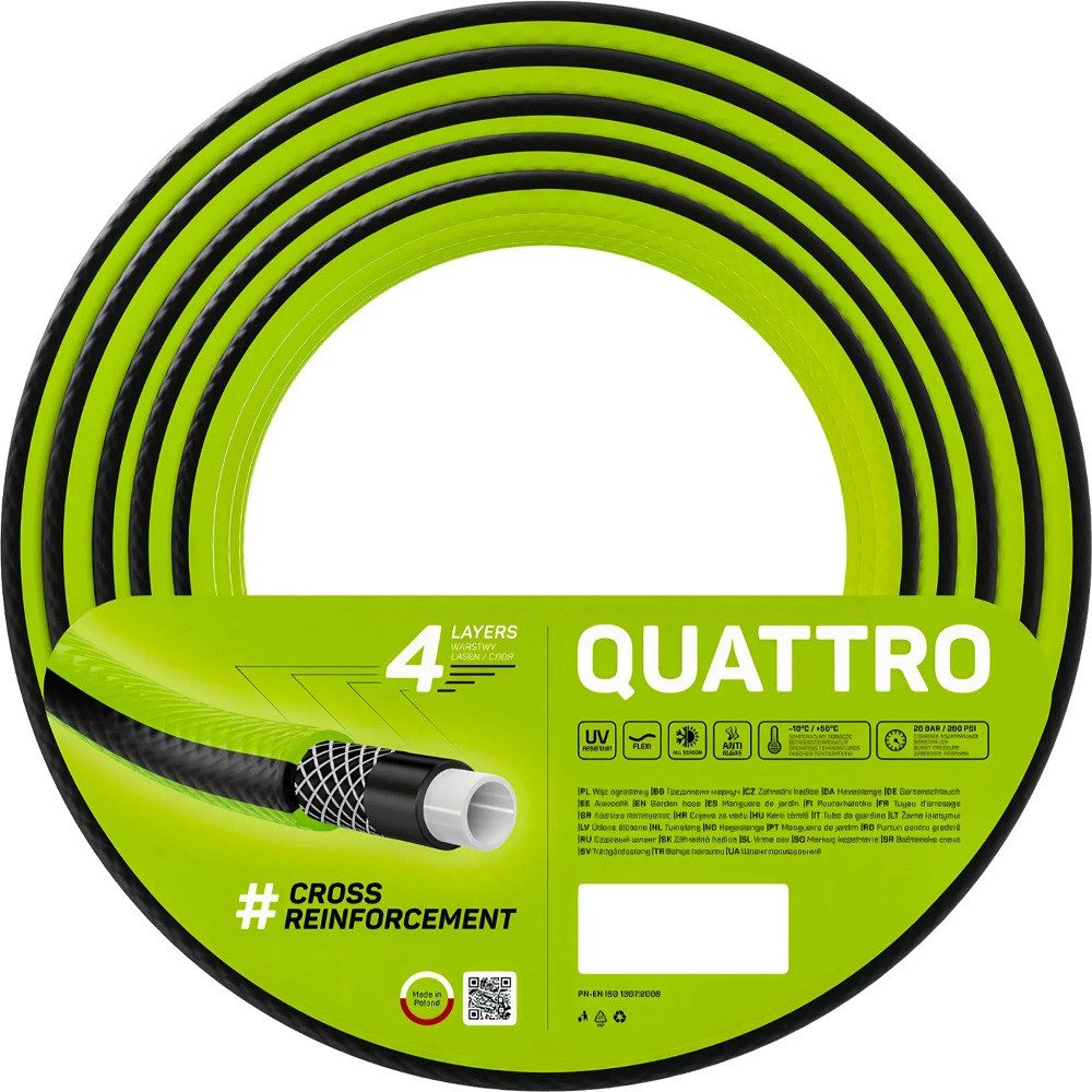 Cellfast Pflanzkübel Cellfast Gartenschlauch QUATTRO 1" 10 m