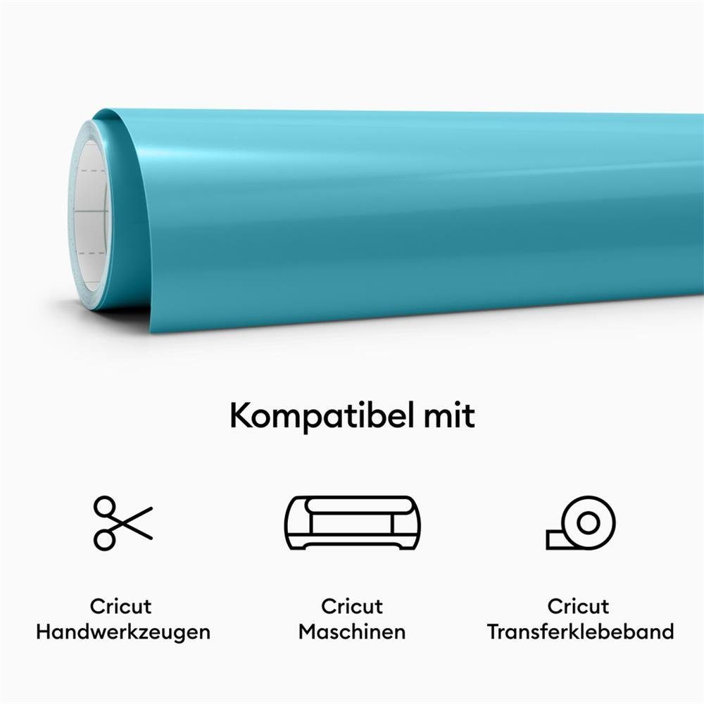 Cricut Dekorationsfolie Wärmeaktivierte Vinyl Folie HOT Blau, Farbveränderung gestalten dekorieren Vinylaufkleber