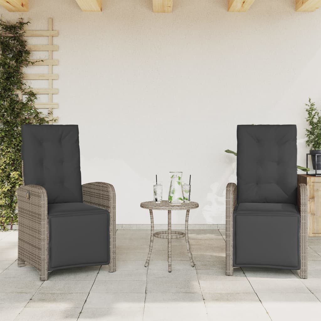 vidaXL Gartenstuhl Gartensessel mit Fußteil 2 günstig online kaufen
