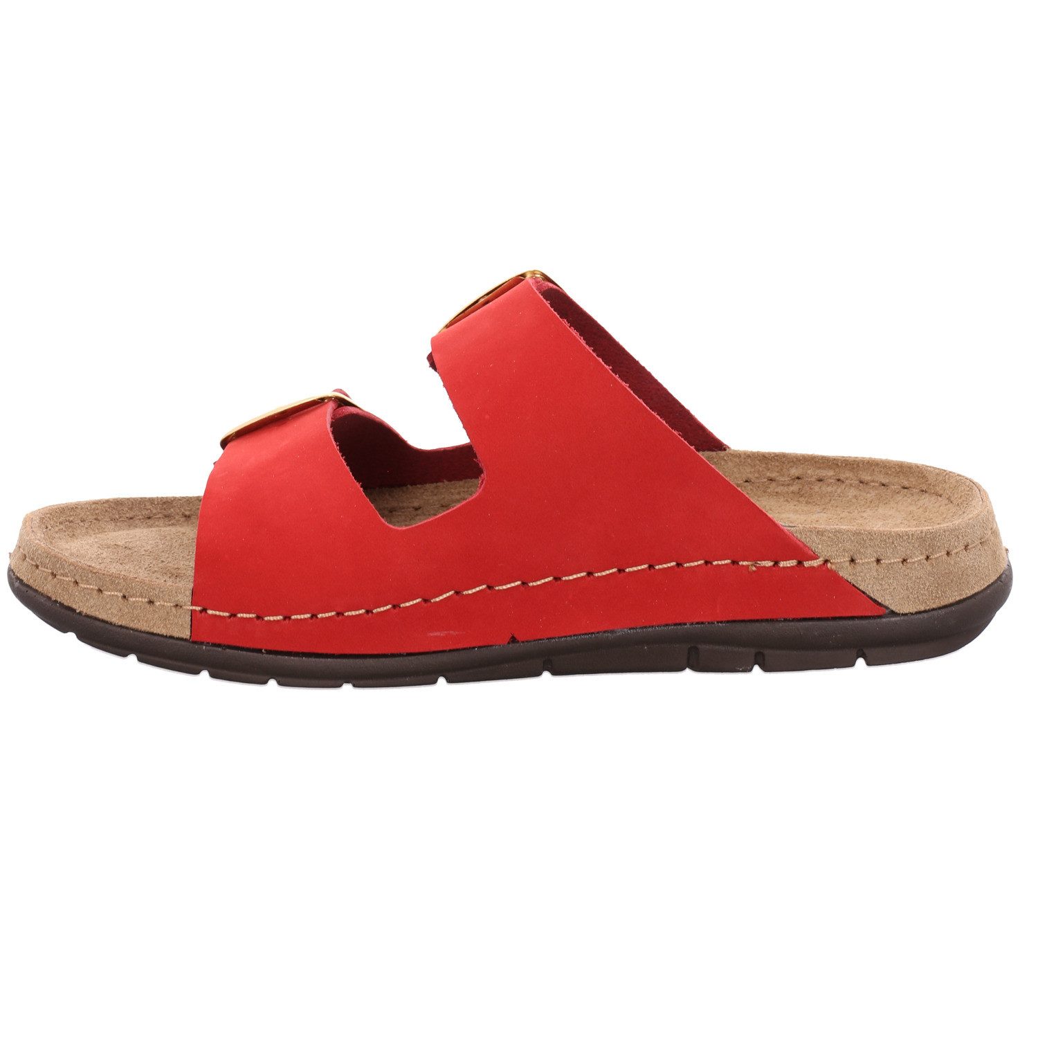 Rohde Rodigo-D Pantolette Sommerschuh, Schlappen, Hausschuh mit Schnallenverschlüsse