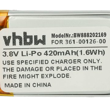 vhbw Ersatz für Garmin 361-00126-00 für Akku Li-Polymer 420 mAh (3,8 V)