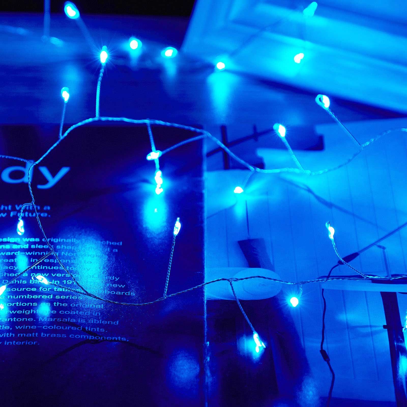 wasserdicht,Fernbedienung,8 Sunicol modi Blau LED-Lichterkette LED Lichterkette,USB-betrieben, 3M/6M