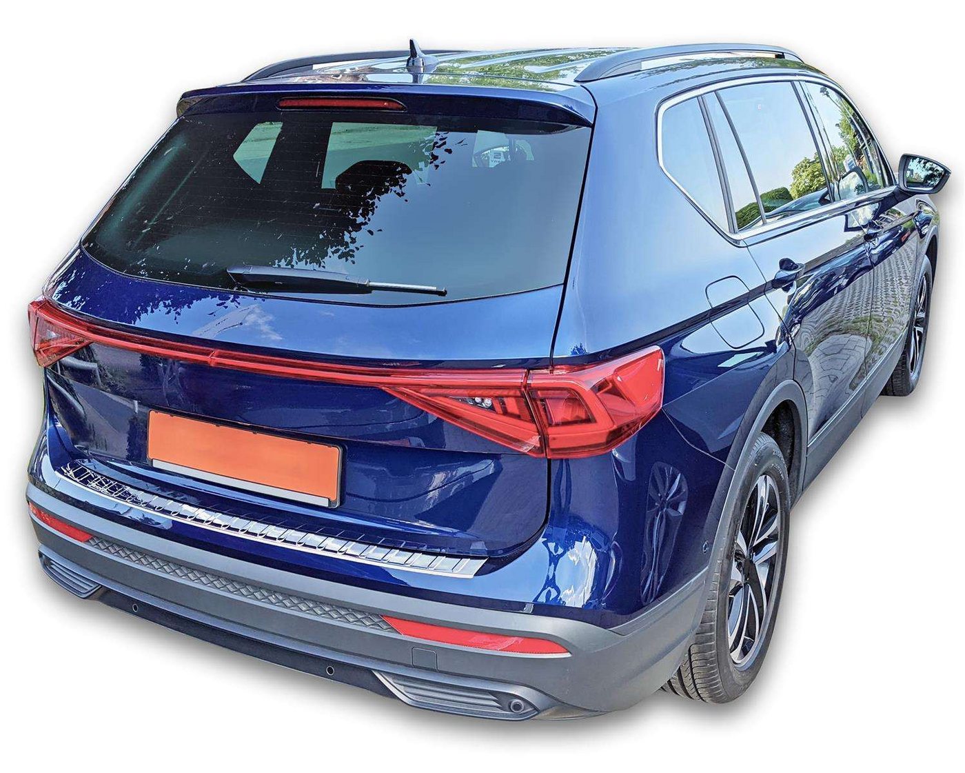 Thumbnail - RECAMBO Ladekantenschutz für SEAT TARRACO, Typ KN, ab BJ 2018> Stoßstangenschutz, V2A rostfrei, Exklusive Optik, praktis...