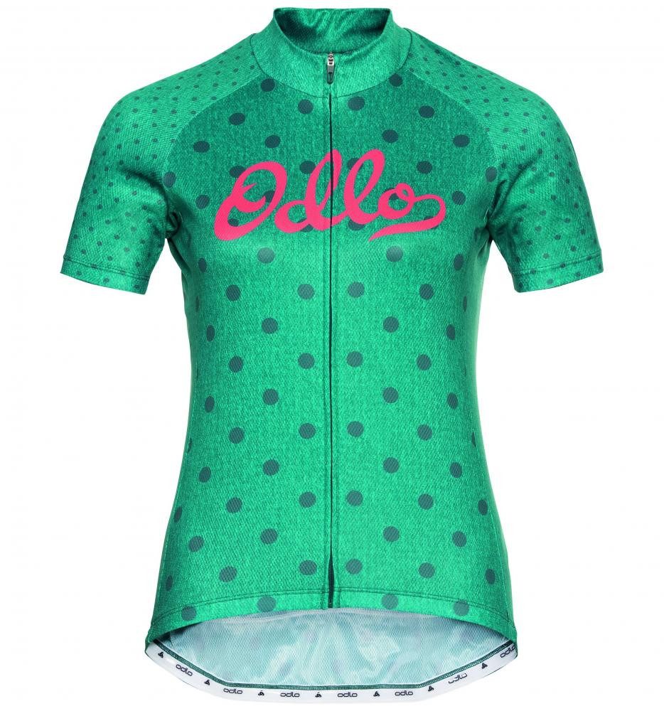 Odlo Funktionsshirt Odlo Stand-up collar full zip Essential balsam graphic Größe S