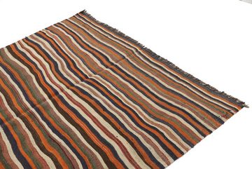 Orientteppich Perser Kelim Fars Antik 245x158 Handgewebt Orientteppich, Nain Trading, Höhe: 0.4 mm