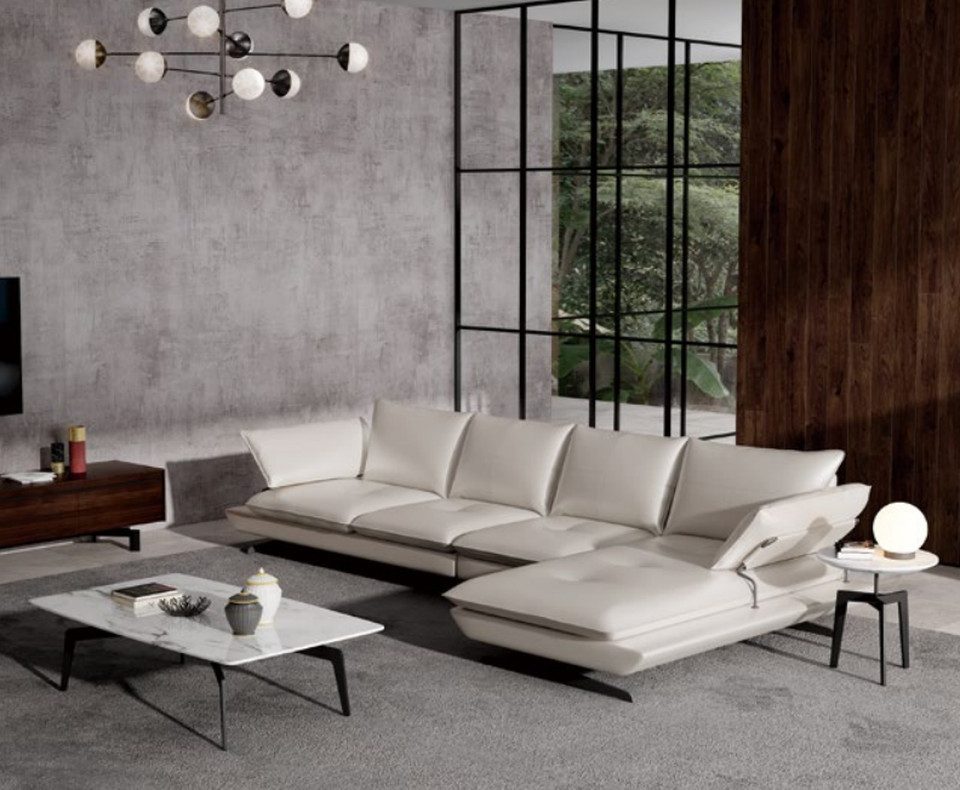 Xlmoebel Ecksofa Neue beige Polster-Wohnlandschaft in L-Form mit Ecksofa, Sofa und, Hergestellt in Europa