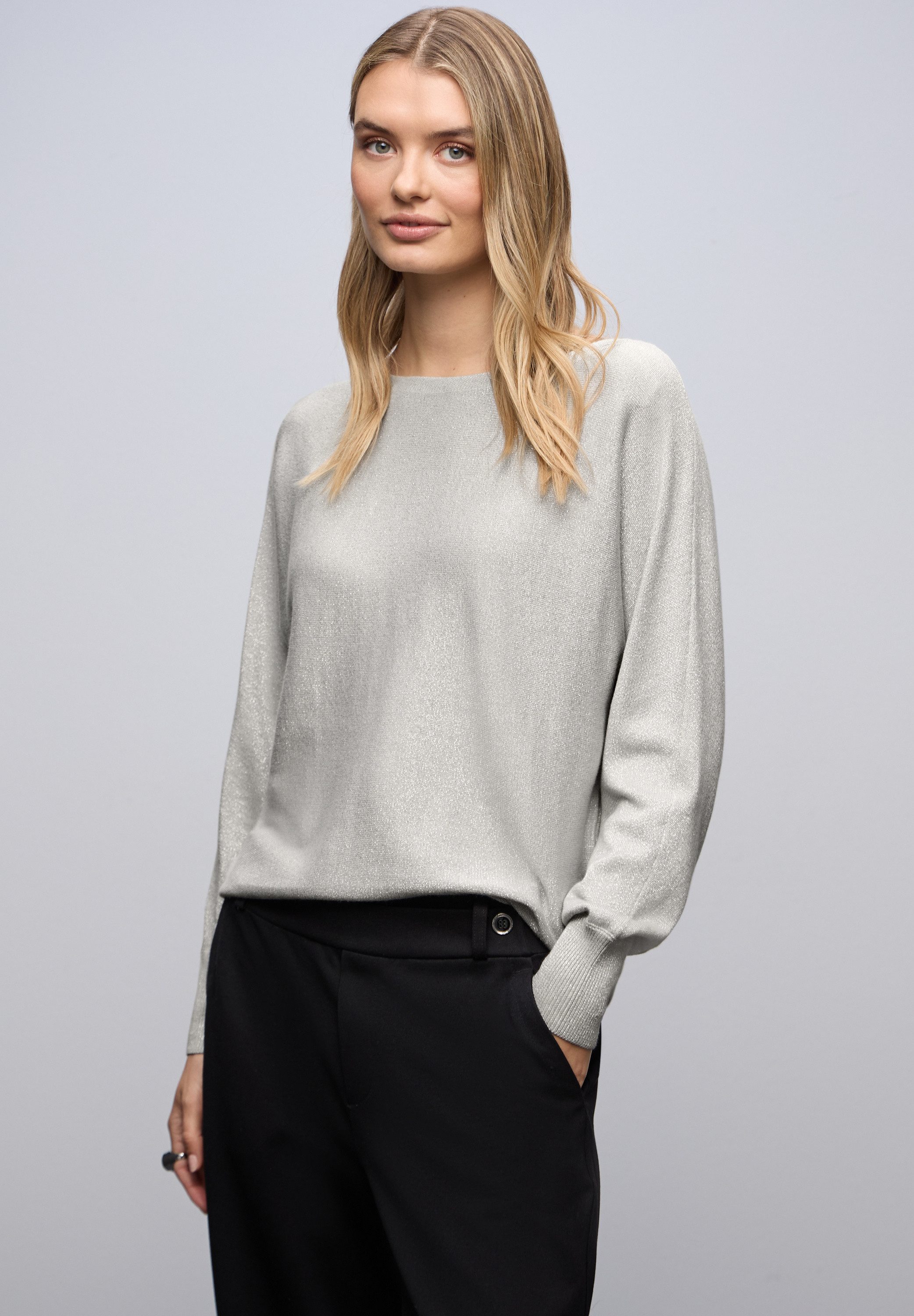 STREET ONE Rundhalspullover mit U-Boot-Ausschnitt günstig online kaufen