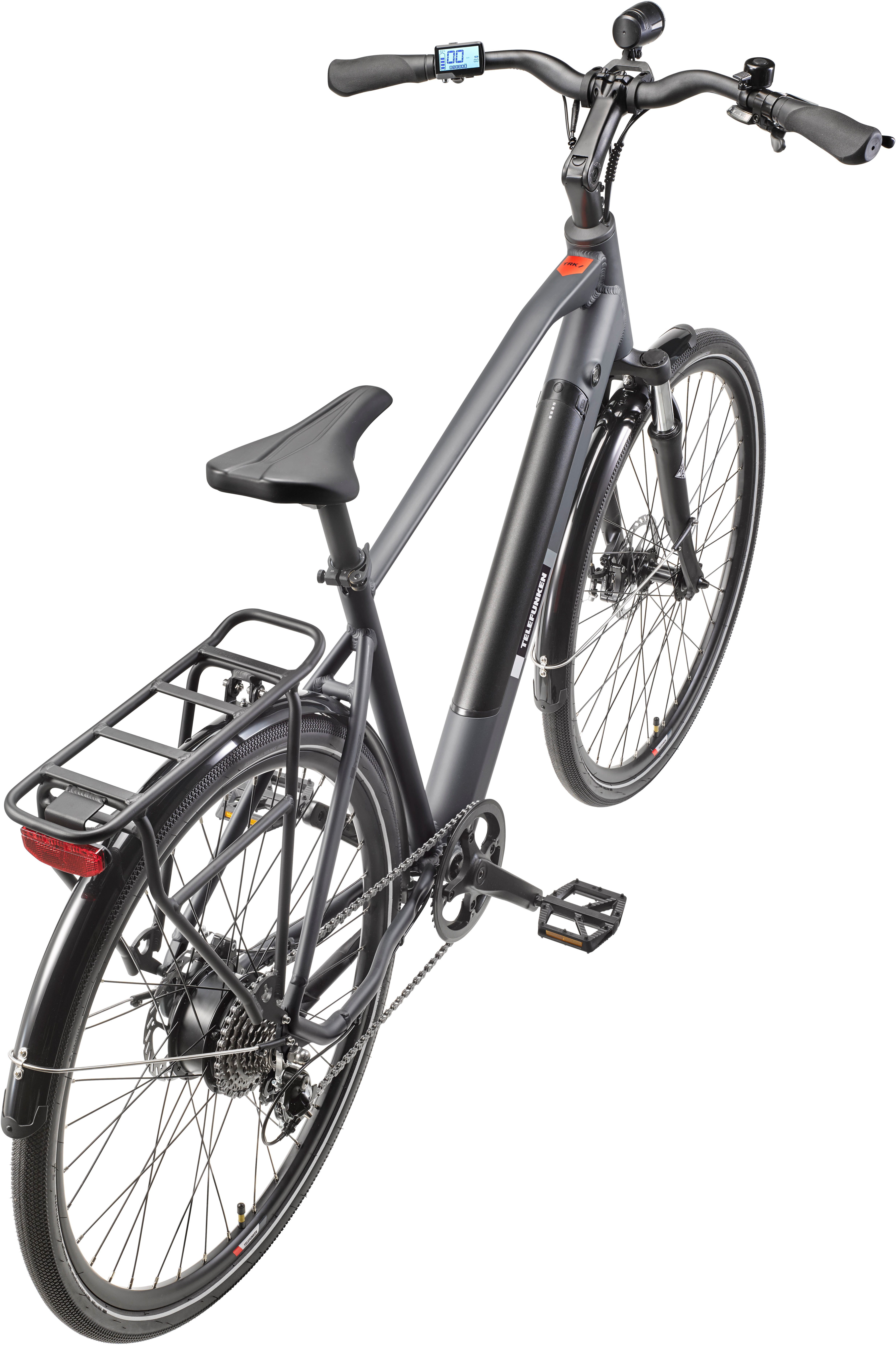 Telefunken E-Bike Trekkingrad E-Trekking Expedition XT490 Herren, 8 Gang Shimano Altus Schaltwerk, Kettenschaltung, Heckmotor, 417,6 Wh, Pedelec, Elektrofahrrad, Herren, innerhalb StVZO, 28 Zoll