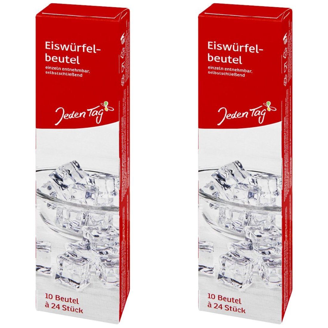 Jeden Tag Cocktail-Set 2 x JedenTag Eiswürfelbeutel 10 Beutel 24er