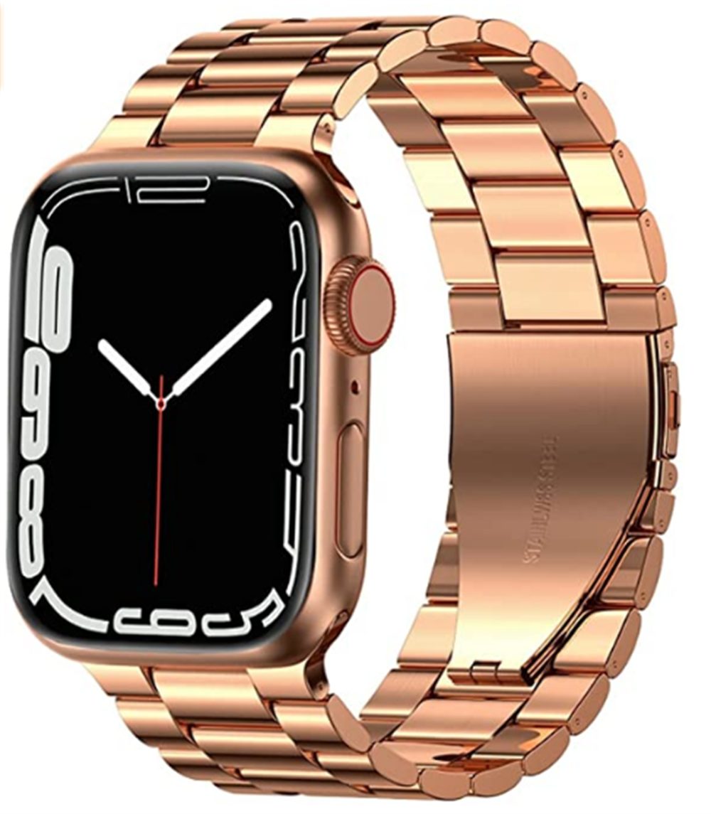 ELEKIN Smartwatch-Armband »Edelstahl-Metallarmband für Apple Watch für  iWatch Serie 7/6/5/4/3/2/1«