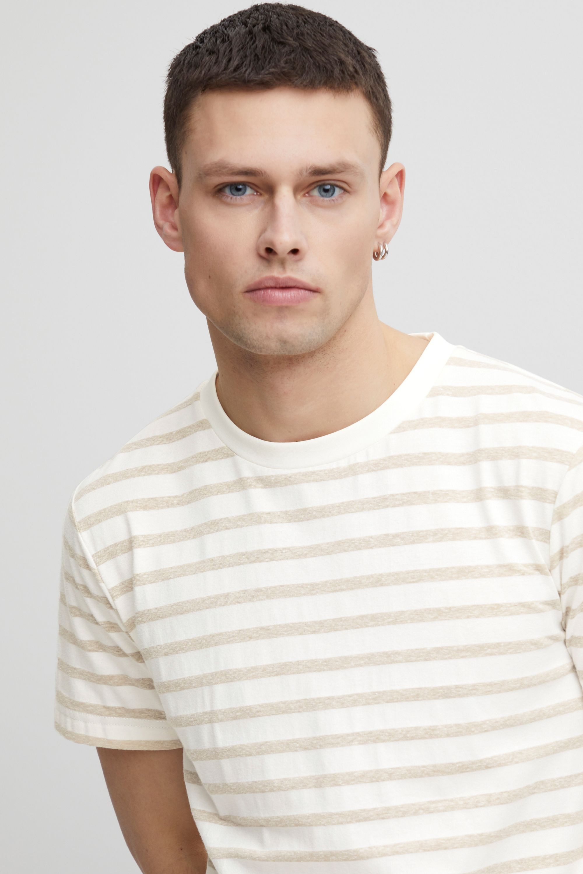 Casual Friday T-Shirt CFThor T-Shirt aus Leinenmix