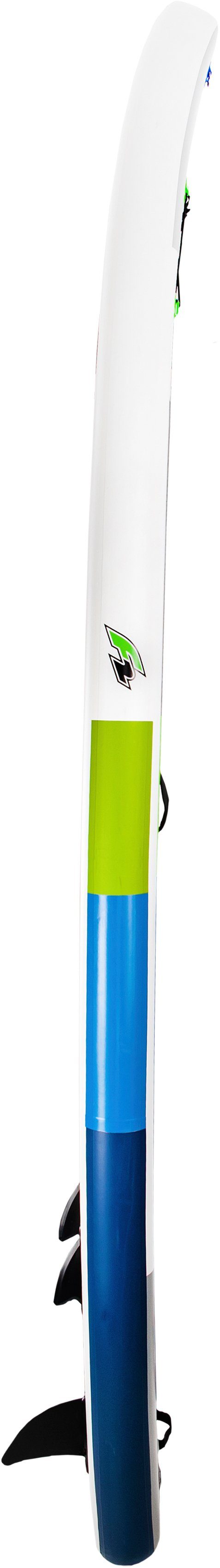 F2 Inflatable SUP-Board tlg), Up Stand SMO F2 5 (Set, Up Alupaddel, Line blue mit Paddling