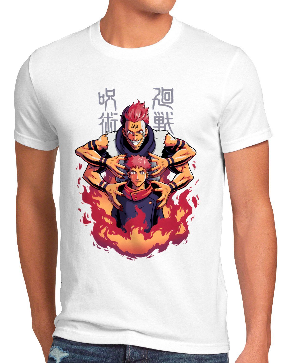 anime Print-Shirt kaisen style3 japan jujutsu manga