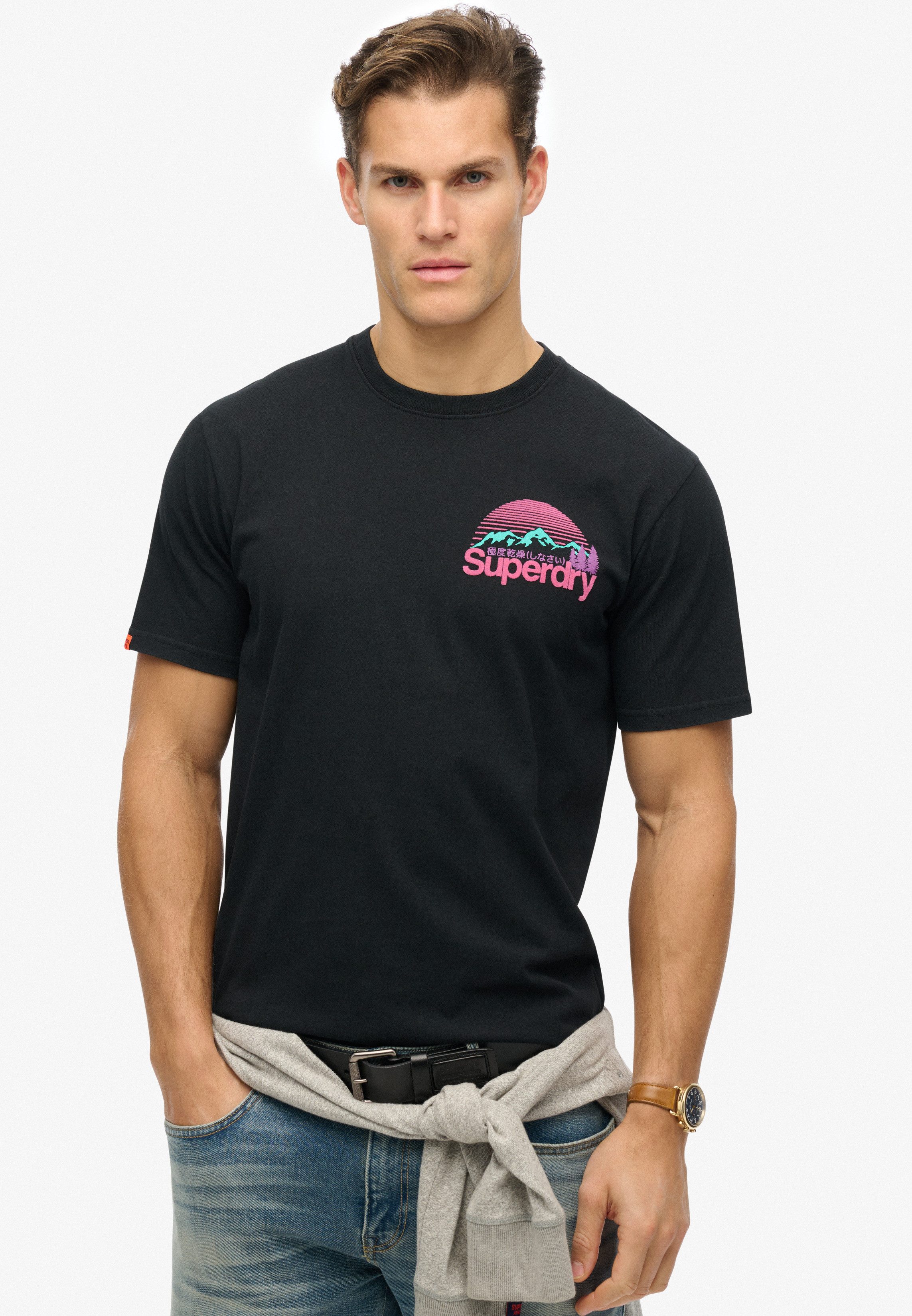 Superdry Rundhalsshirt CL GREAT OUTDOORS CHEST TEE günstig online kaufen