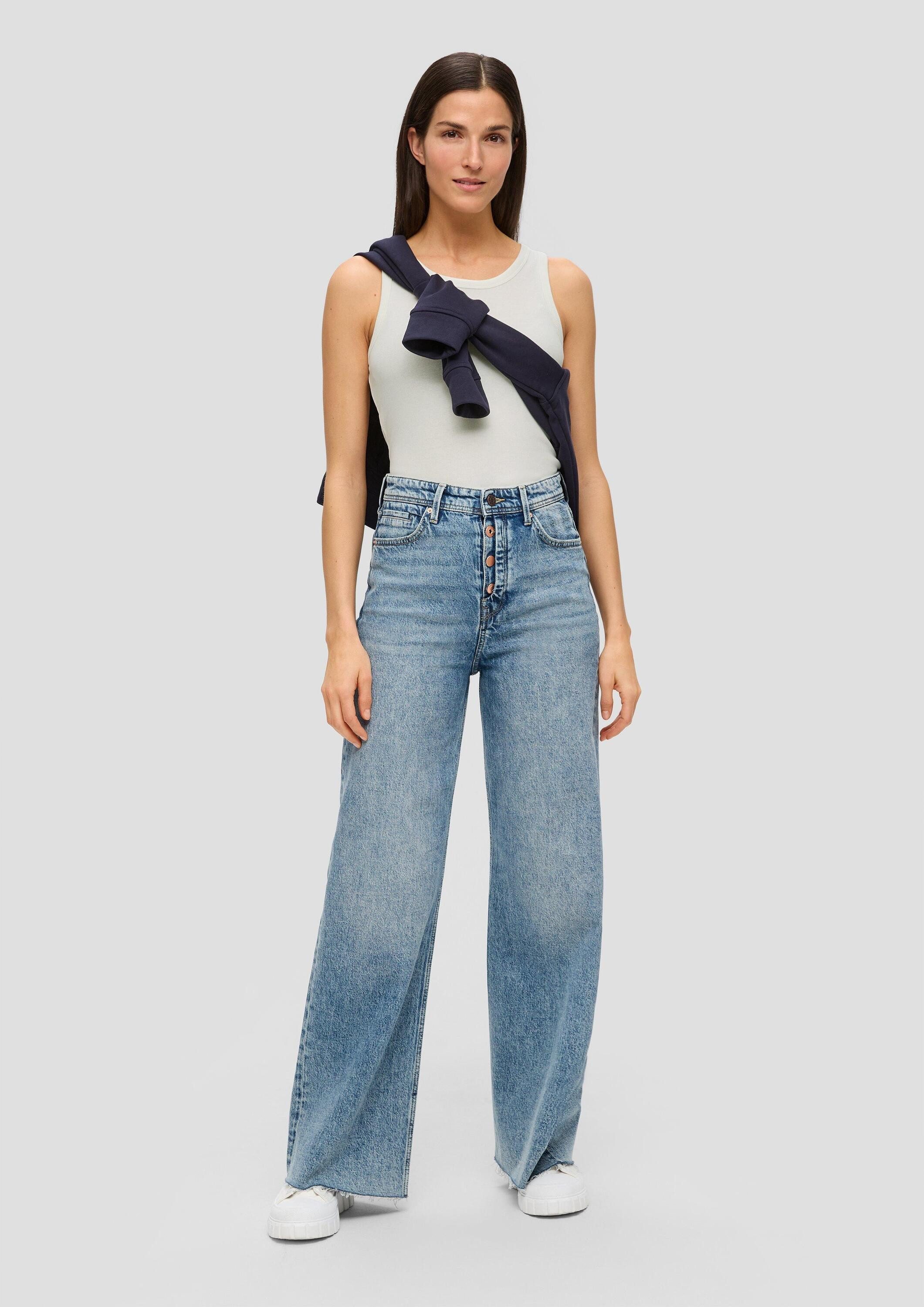 s.Oliver Muscleshirt T-Shirt Tanktop mit Rippstruktur