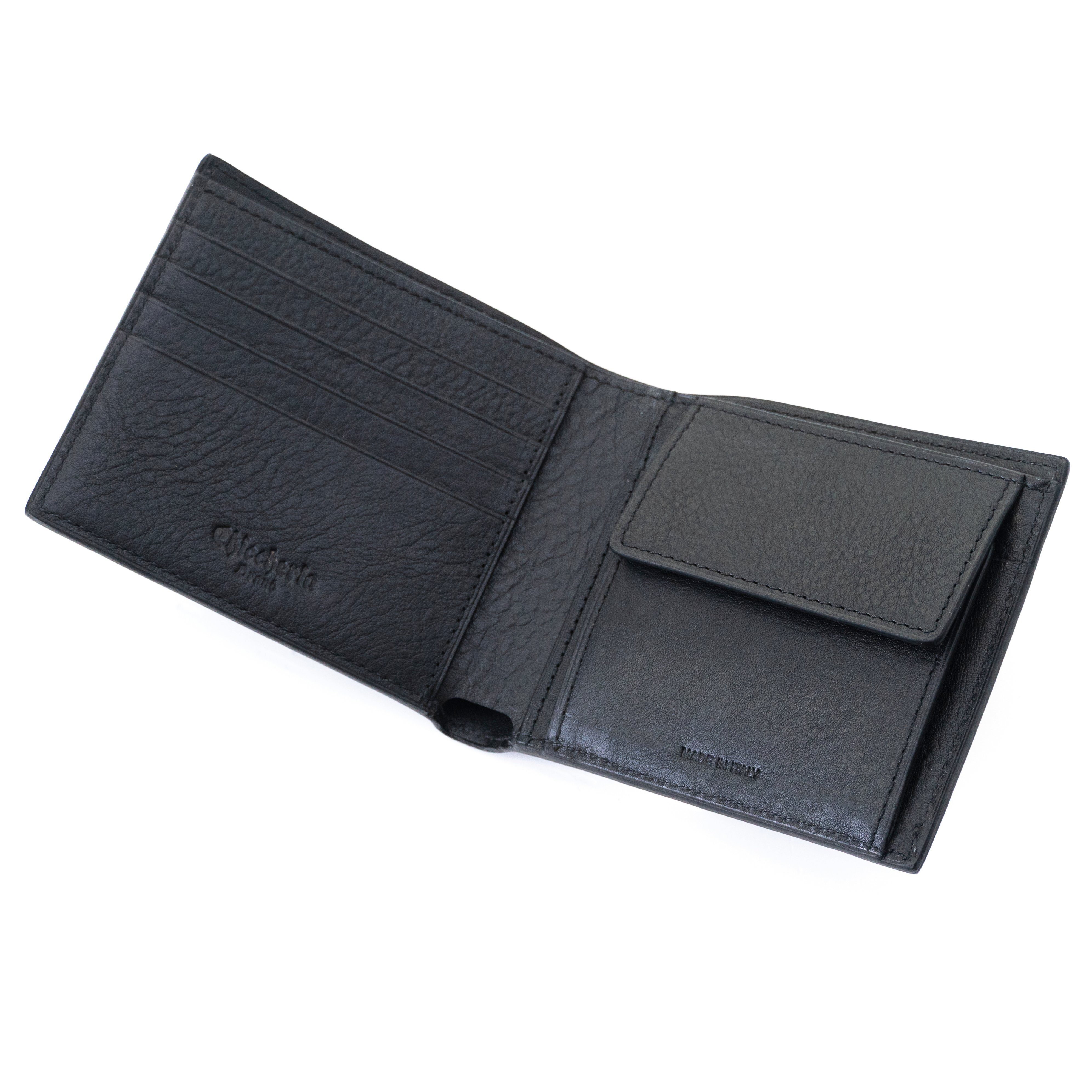 in Design elegantem Brand Chiccheria in Kreditkartenfächer, Brieftasche Made Leder Italy, Portemonnaie,