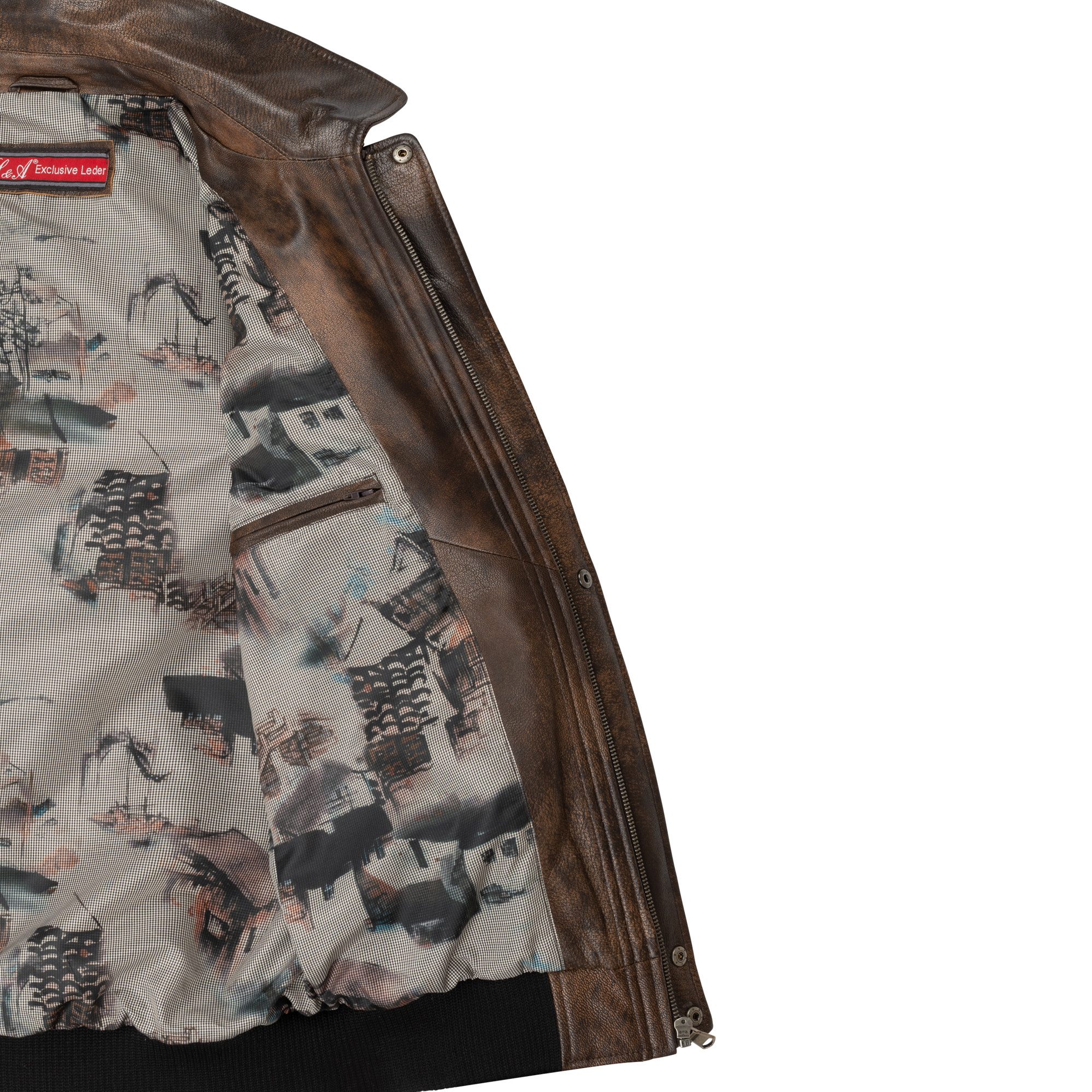 S&A Ledermoden Lederjacke Dario • Gerader Schnitt für eine klassische, zeit günstig online kaufen