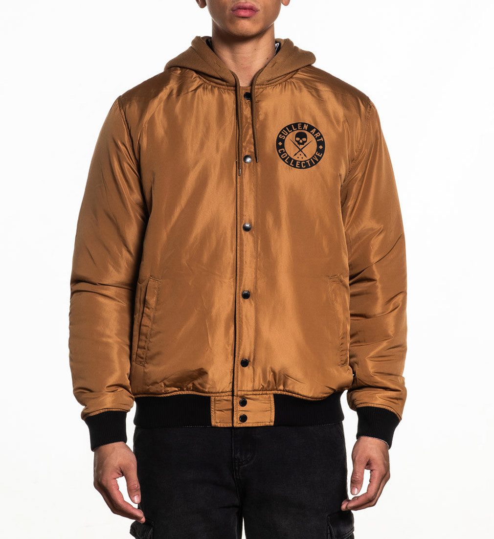 Sullen Clothing Collegejacke Strong Arm Reversible Hoodie Varsity Baseballjacke
