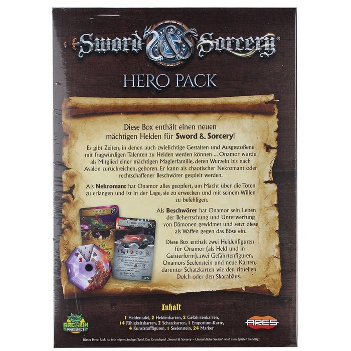 Ares Games Spiel Sword &amp; Sorcery - Onamor Hero Pack Erweiterung PY9430