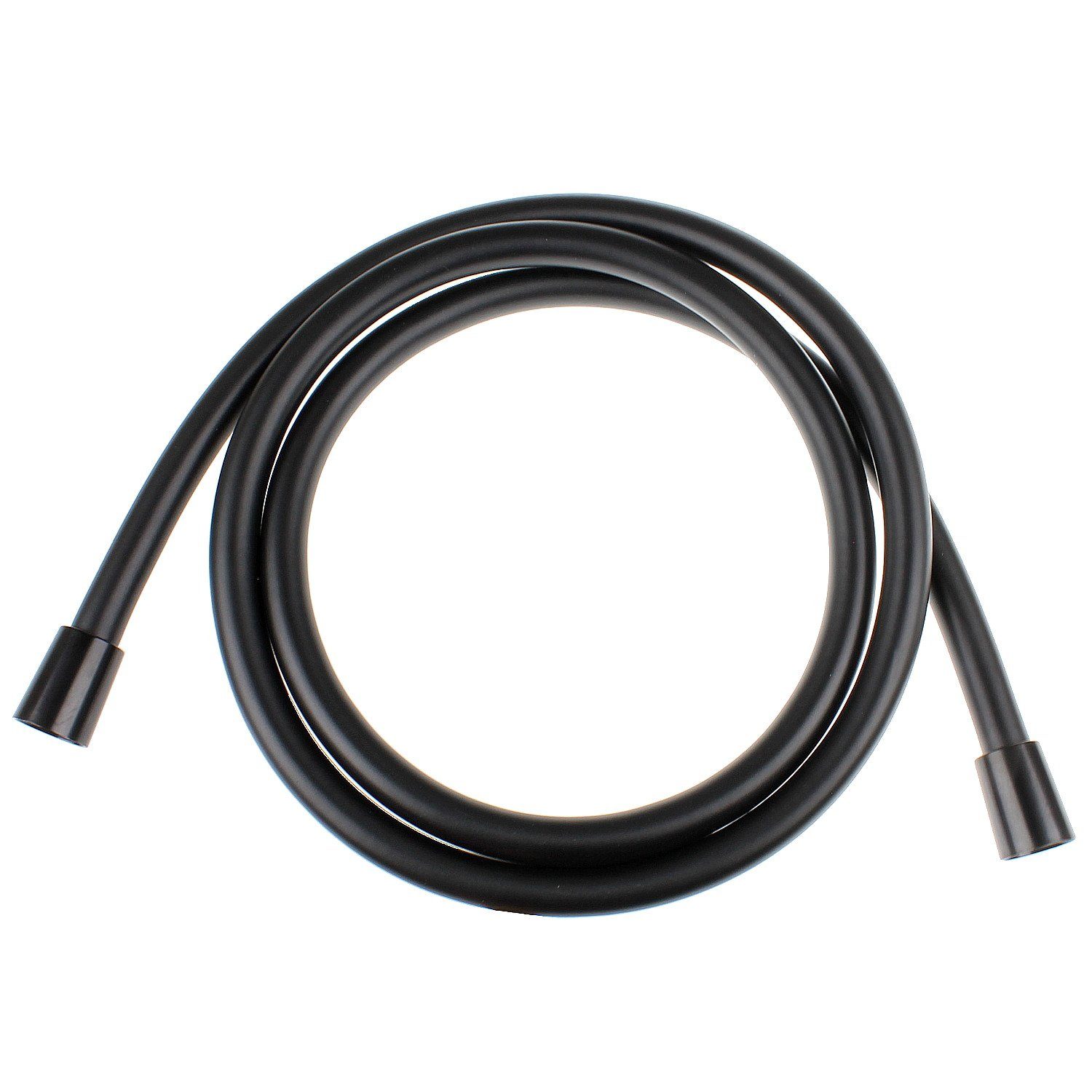 Sanixa Brauseschlauch Duschschlauch Standard Anschluss 1/2 Zoll Gewinde Kunstoff PVC, Qualitäts Duschschlauch PVC schwarz oder weiß Brauseschlauch