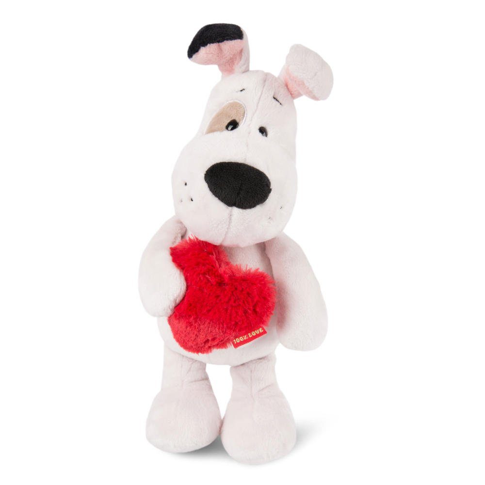 Nici Kuscheltier Love Hund mit Herz 27 cm, Waschbar im Schonwaschgang bei  30 °C | Kinder-Wärmflaschen