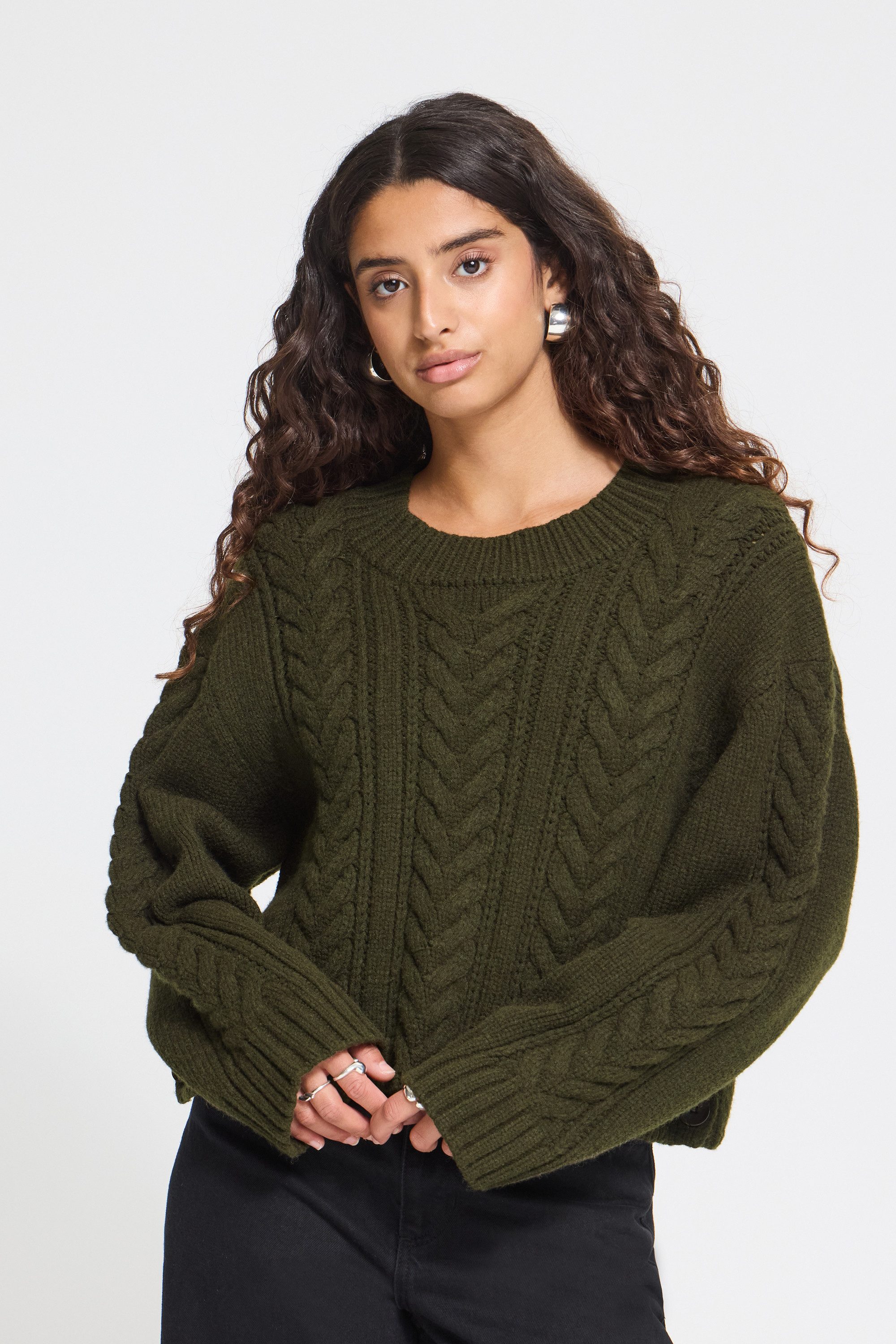 ICHI Strickpullover Strickpullover langarm IHARPER