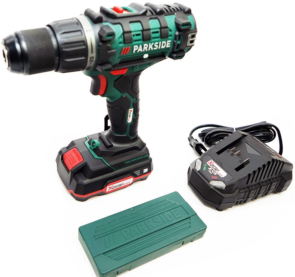 Parkside Akku-Bohrschrauber 20V Akkuschrauber PABS 20-Li G8, mit Akku, Ladegerät, Zubehörset, 20 V, max. 1500,00 U/min