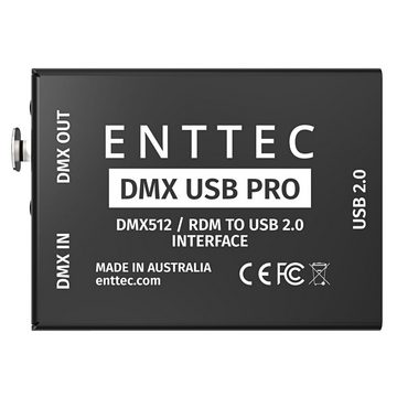 Enttec Mischpult, (Steuerungen für Licht, DMX Steuersoftware), DMX USB Pro Interface - DMX Steuersoftware