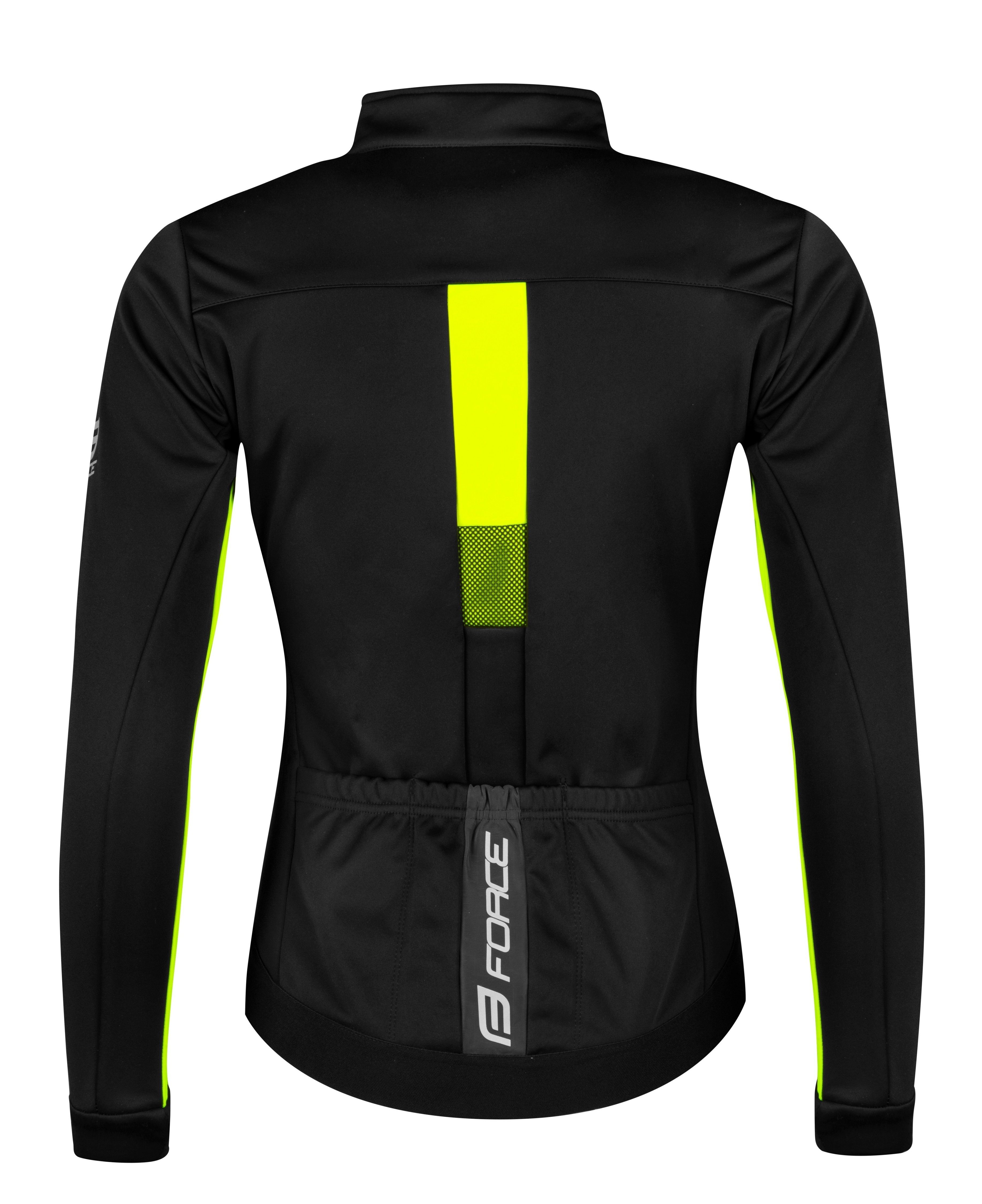 FORCE Fahrradjacke Jacke FROST LADY Softshell Winter, schwarz-fluo -5 °C bi günstig online kaufen