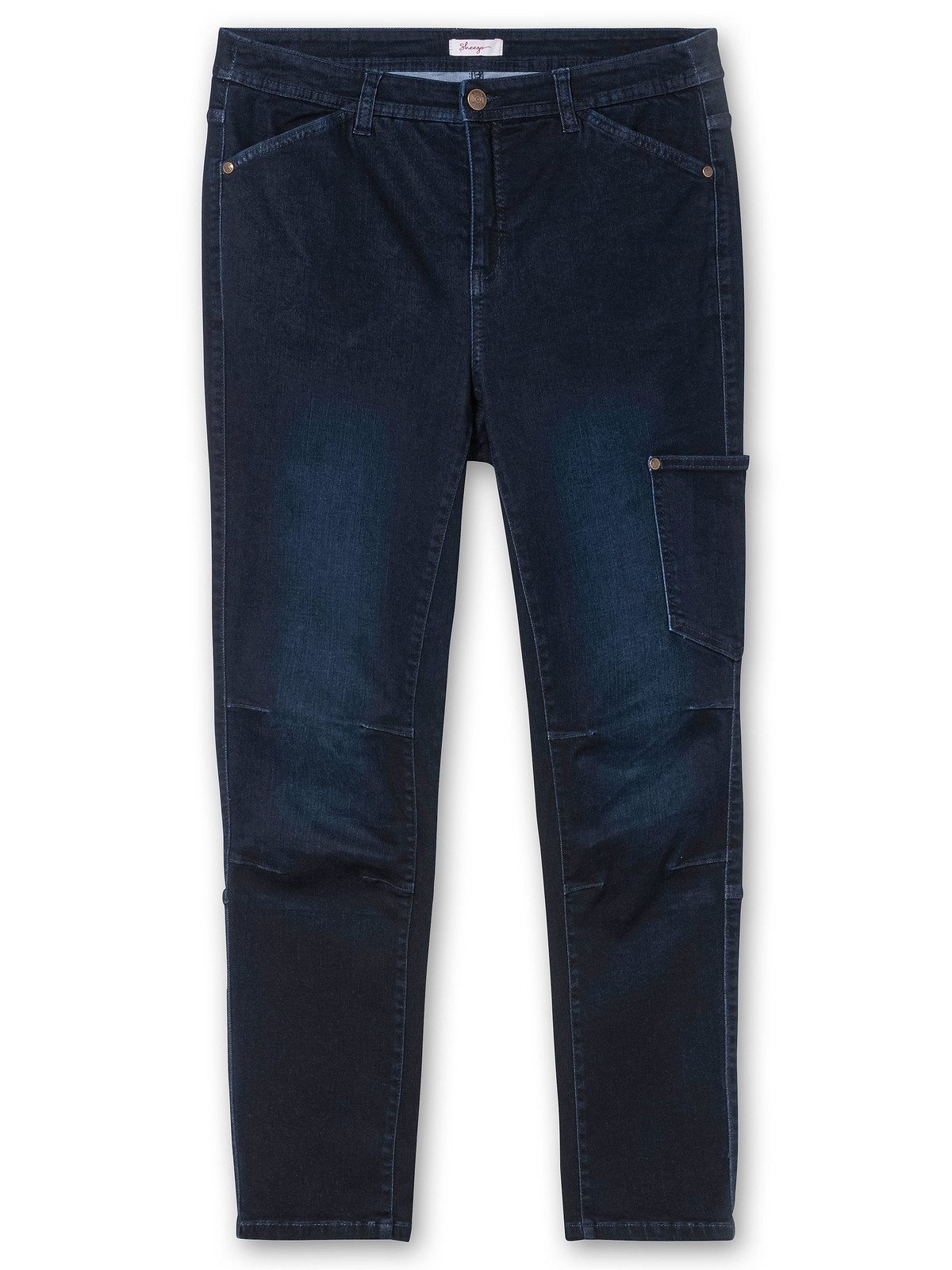 Sheego Stretch-Jeans Große Größen mit Tasche seitlich am Bein