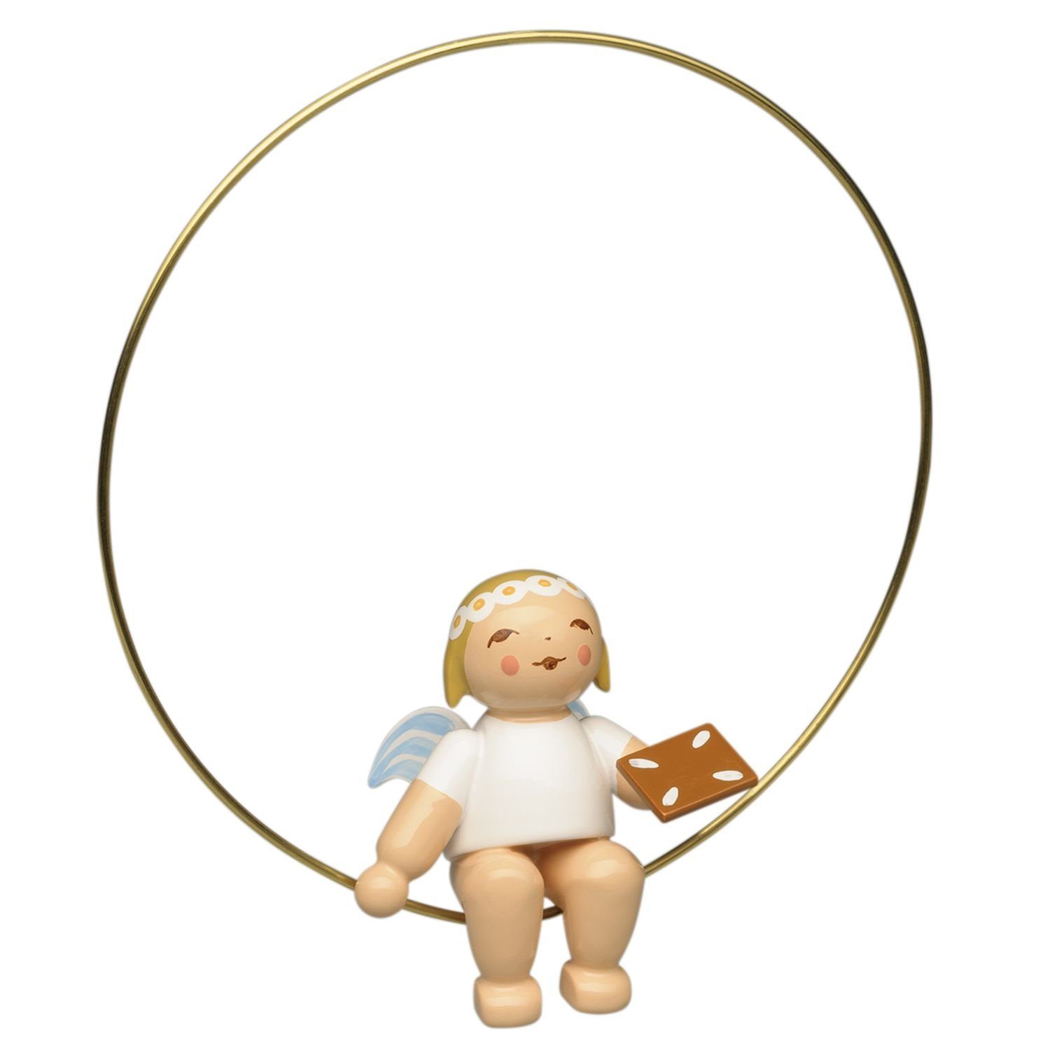 Wendt & Kühn Weihnachtsfigur Christbaumengel im Ring mit Lebkuchen 6308/150. € 33,10