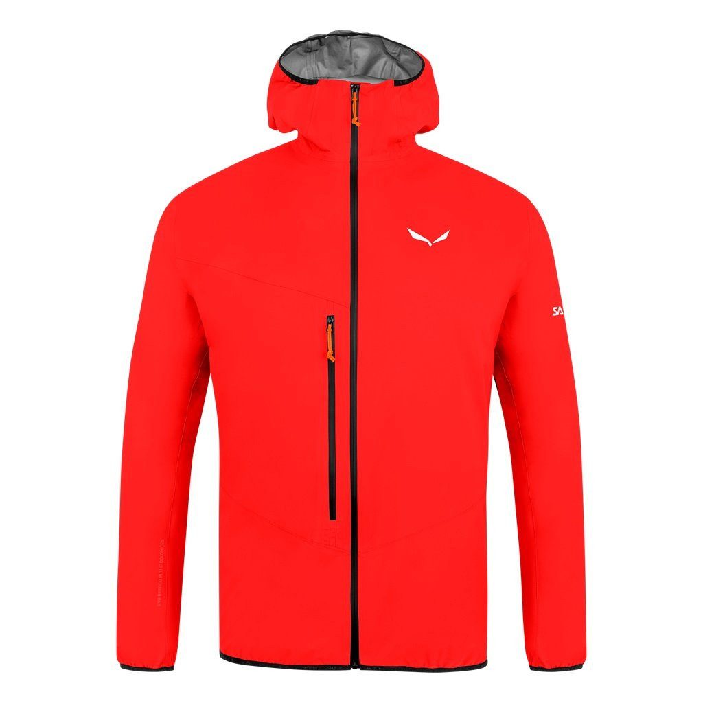 Salewa Softshelljacke Agner 2 3L Powertex (winddicht, wasserdicht, komprimierbar) flamerot