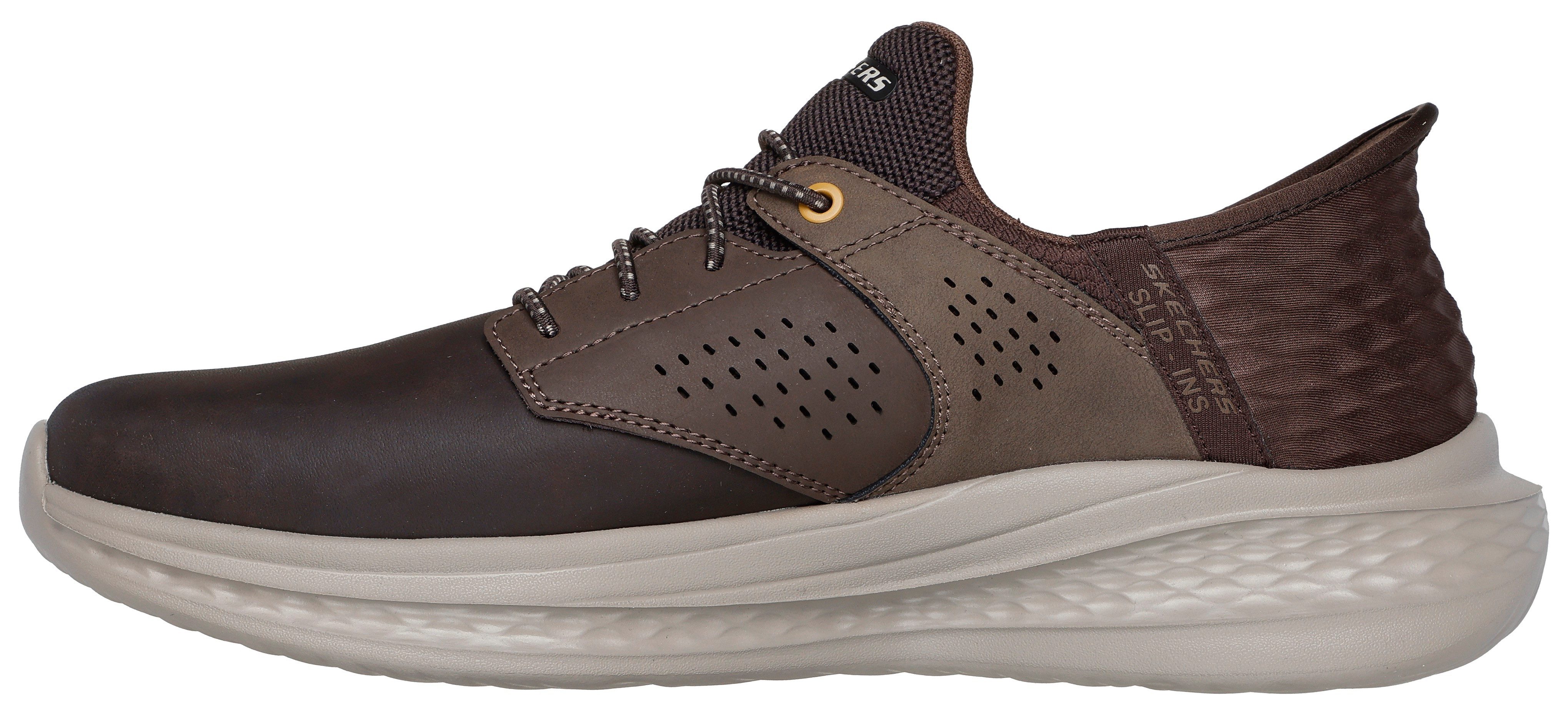 Skechers SLADE Slip-On Sneaker Komfortschuh mit komfortablem Heel Pillow™ Fersenkissen