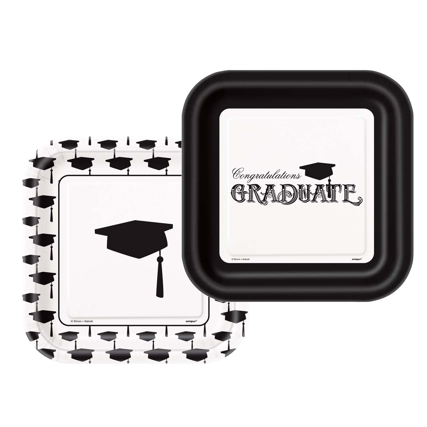 Unique Industries Inc. Pappteller Pappteller Simply Grad 23cmØ/8St.