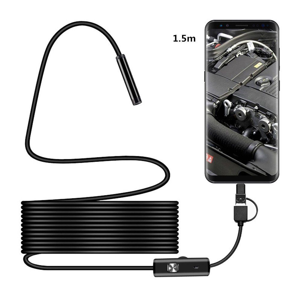 Endoskopkamera mit Licht,8mm Endoskop Wasserdichtes Ip68 Inspektionskamera
