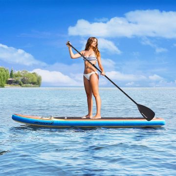 ArtSport Inflatable SUP-Board Beach Rocker, Stand Up Paddling Board, ideal für Anfänger, bis 150 kg, inkl. Tragetasche und Zubehör