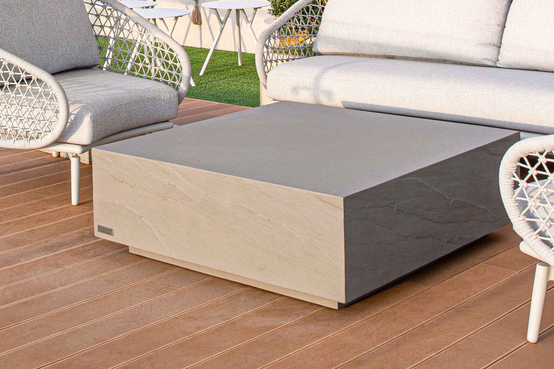 ELEMENTI Gartentisch COLORADO aus Beton, modern, Outdoor Tisch (1-St., Gartentisch aus Beton), Beton,Spacegrau