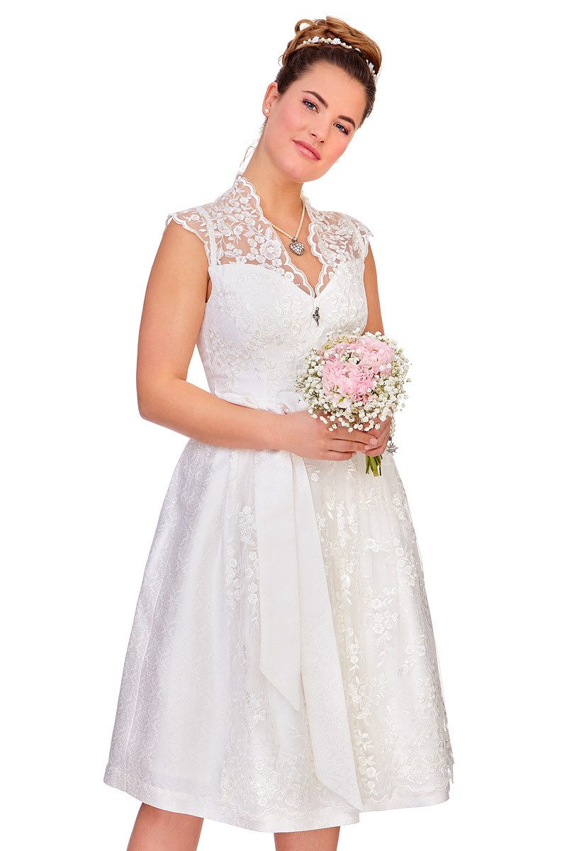 Dirndl Midi Dirndl 2tlg. - EUDORA - weiß