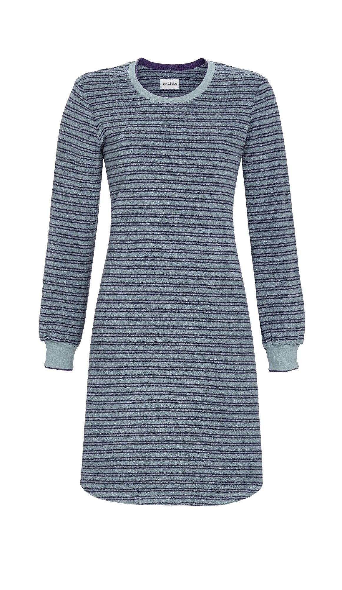 Ringella Nachthemd aus weichem Stretchfrottee, Langarm mit Strickbündchen günstig online kaufen