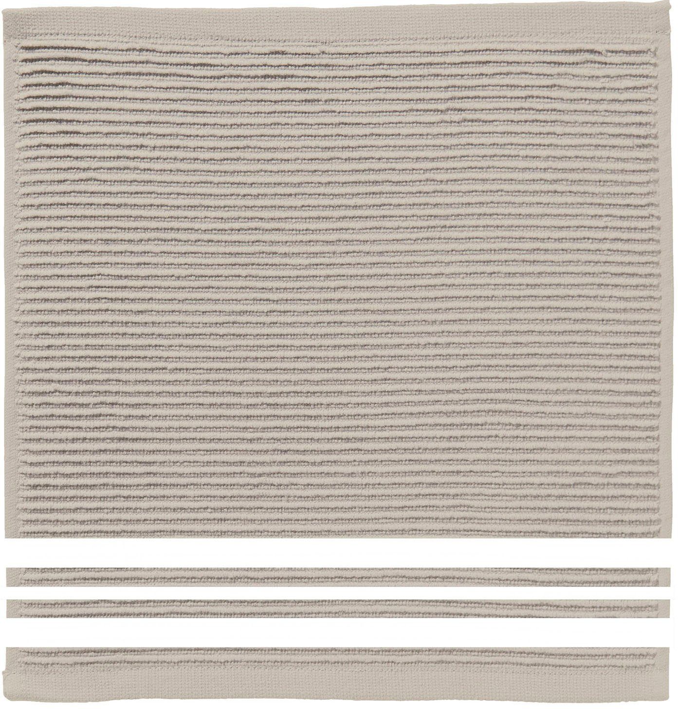DDDDD Spültuch Provence, (Set, 4-tlg), aus reiner Baumwolle, 30x30 cm sand
