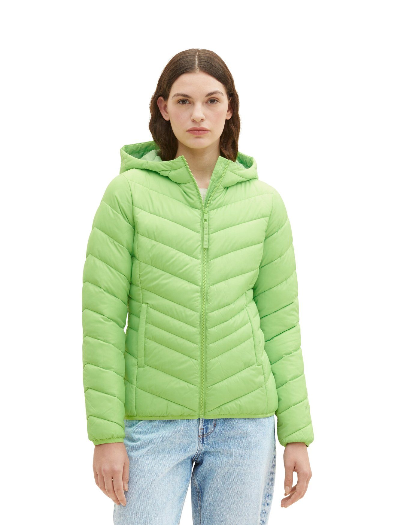 TOM TAILOR Blouson Übergangs Stepp mit Kapuze Puffer Basic light weight puffer jacket - 1035807
