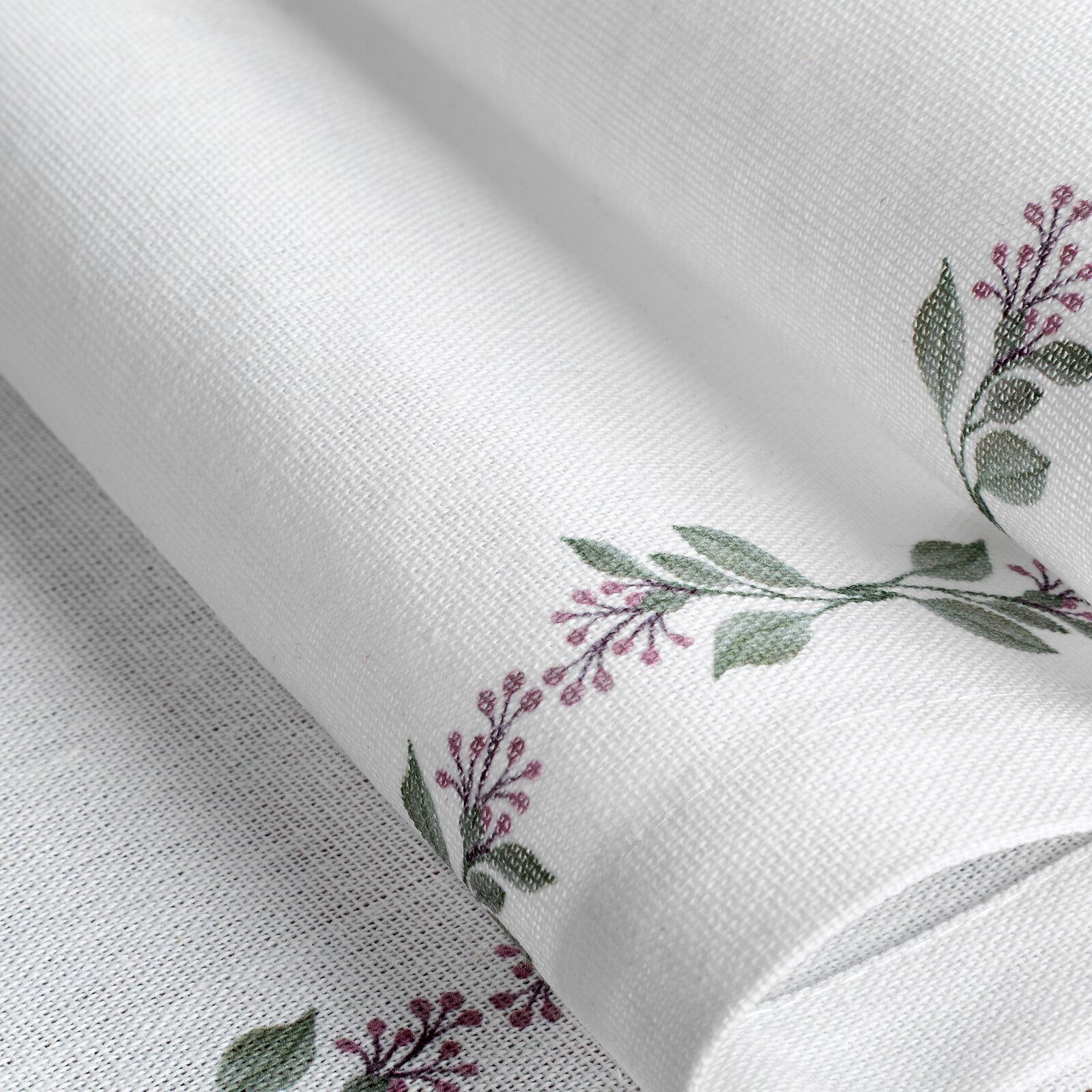 Eurofirany Tischdecke Blumenmuster (Packung 1-tlg, 1x Tischdecke), Fleckabweisende Tischdecke mit floralem Druck – wasserabweisend