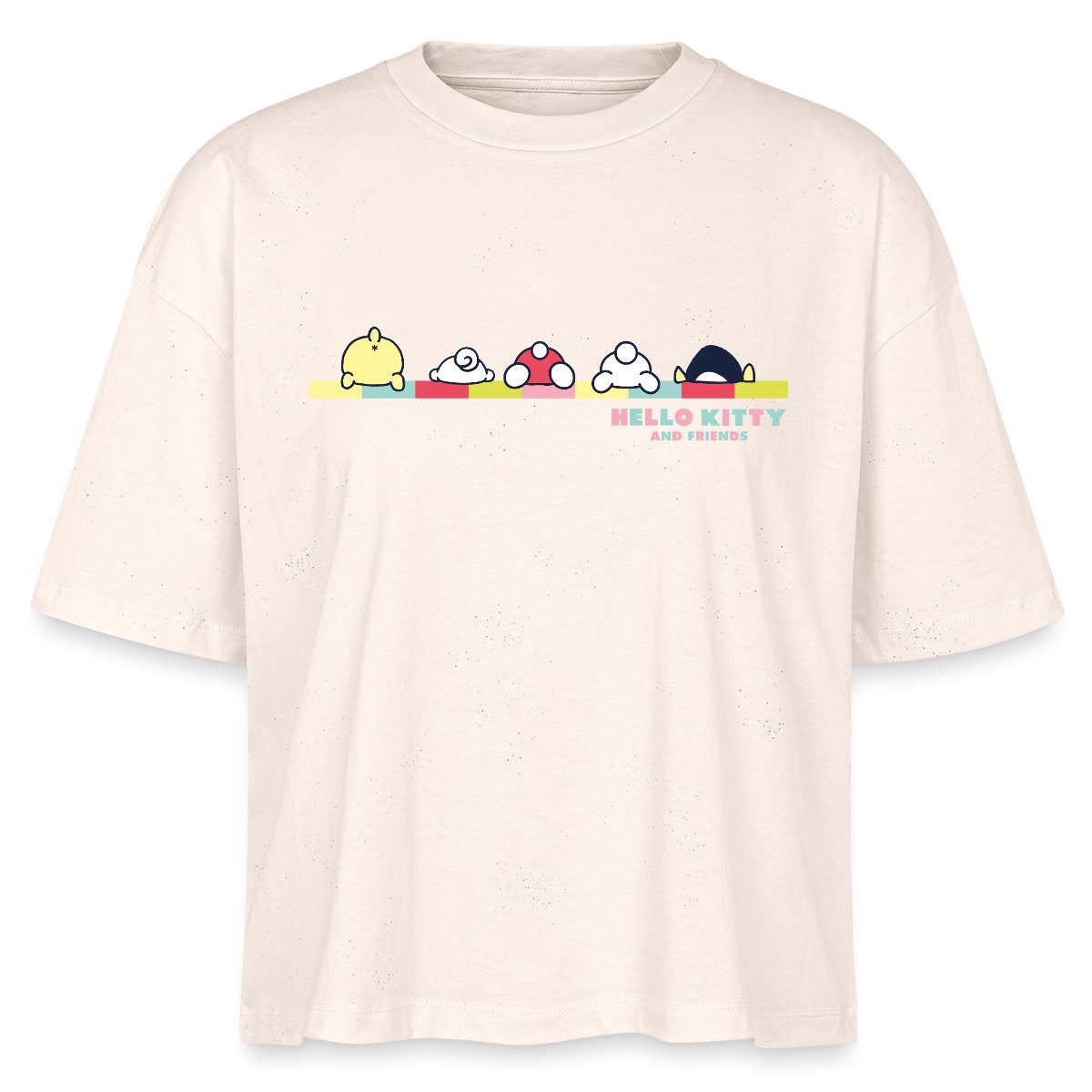 Spreadshirt T-Shirt Hello Kitty And Friends Pose Boxy Shirt Damen (1-tlg)