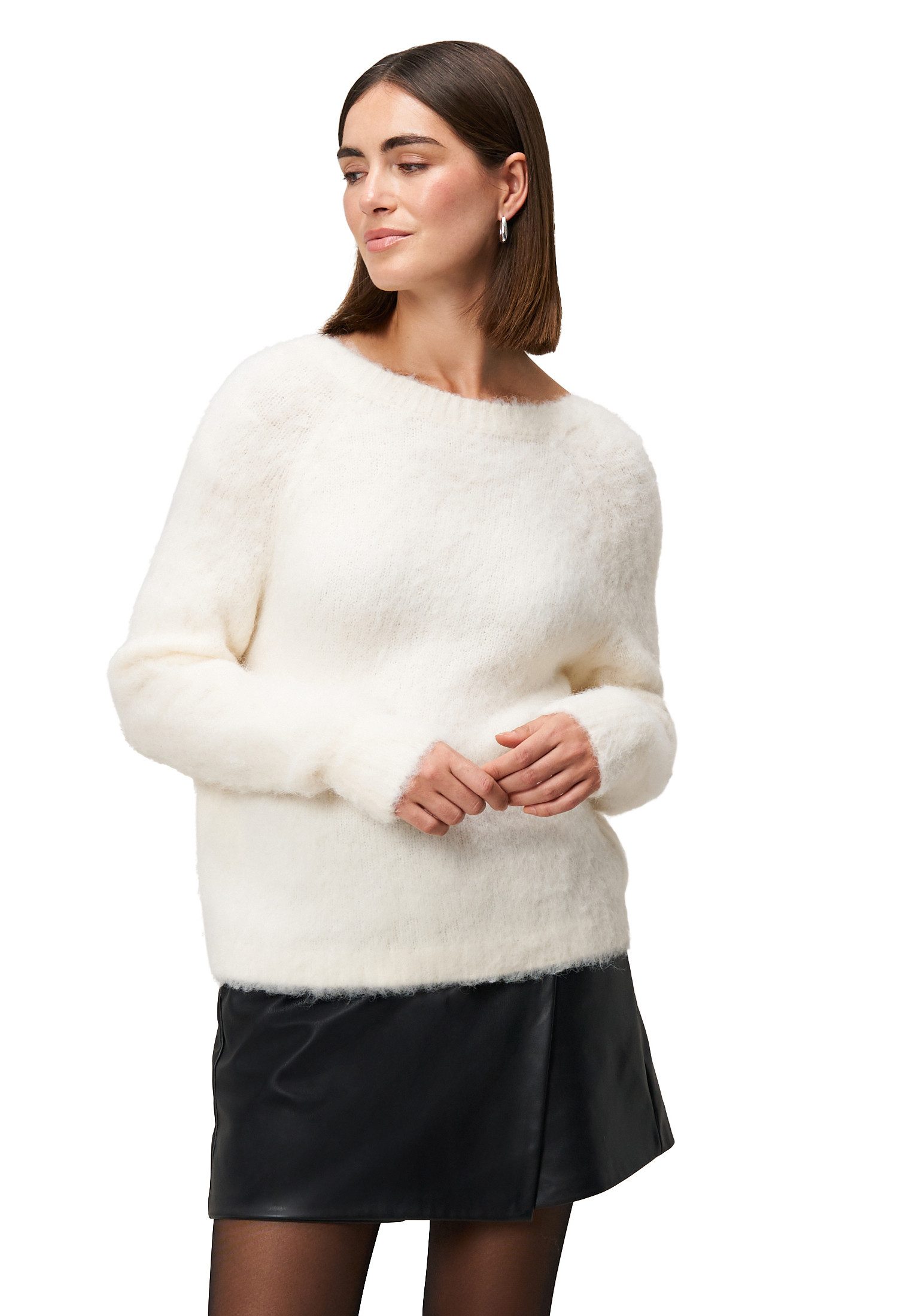 Zero Strickpullover Damen mit Rückenausschnitt (1-tlg) rückenfrei