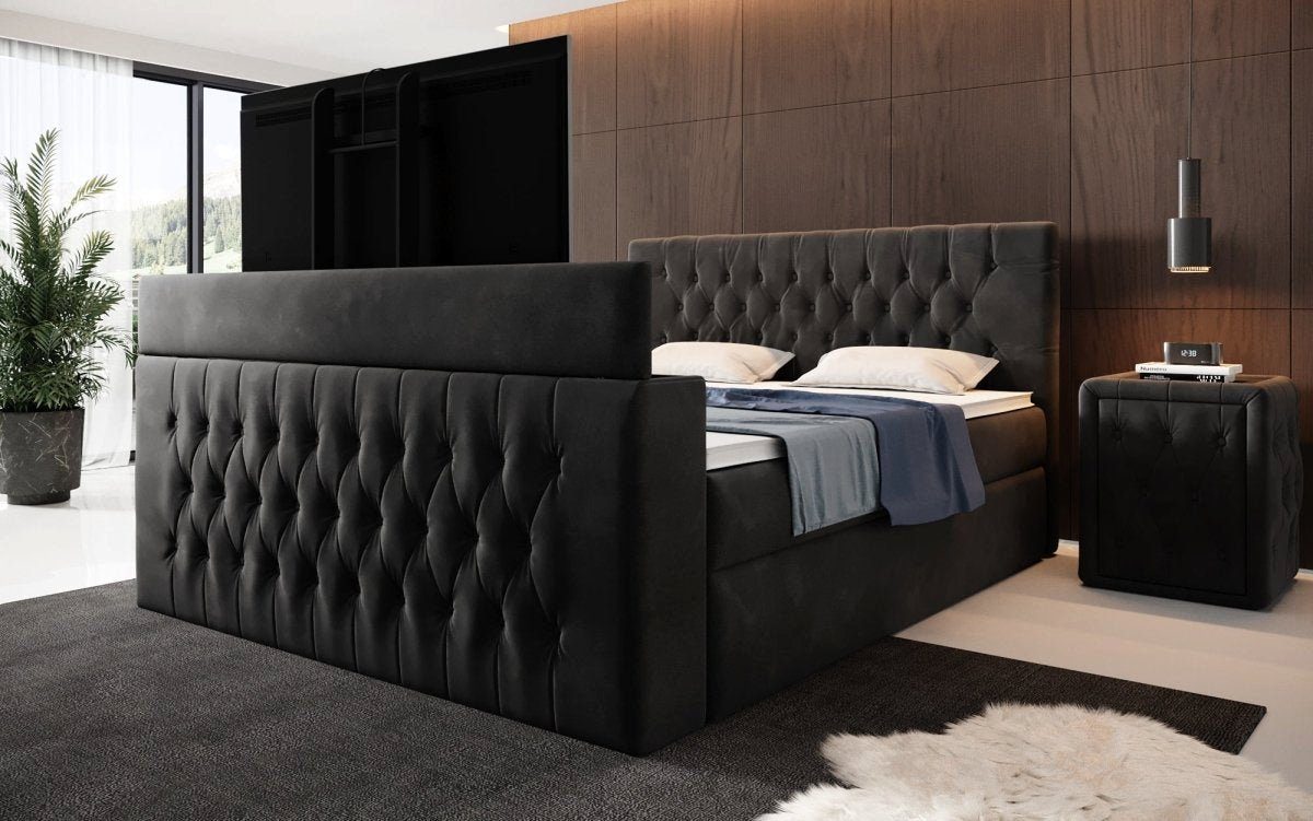 Luxusbetten24 Boxspringbett Velano, mit TV Lift günstig online kaufen